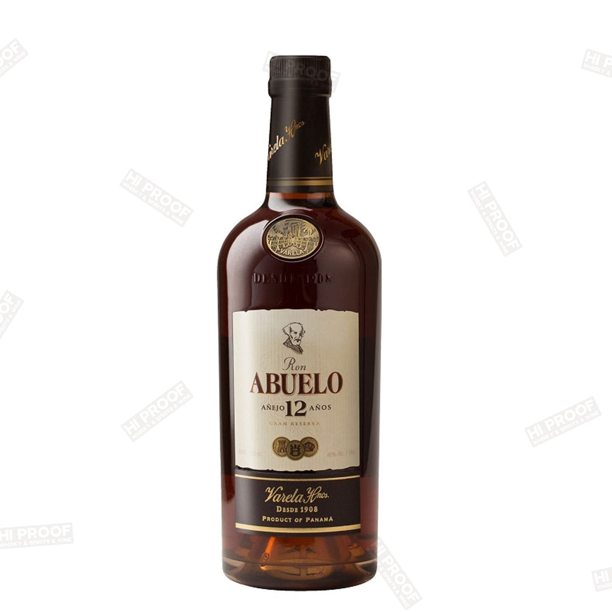 Ron Abuelo 12 Year Old Anejo Gran Reserva Rum 750ml - Hi Proof - RON ABUELO