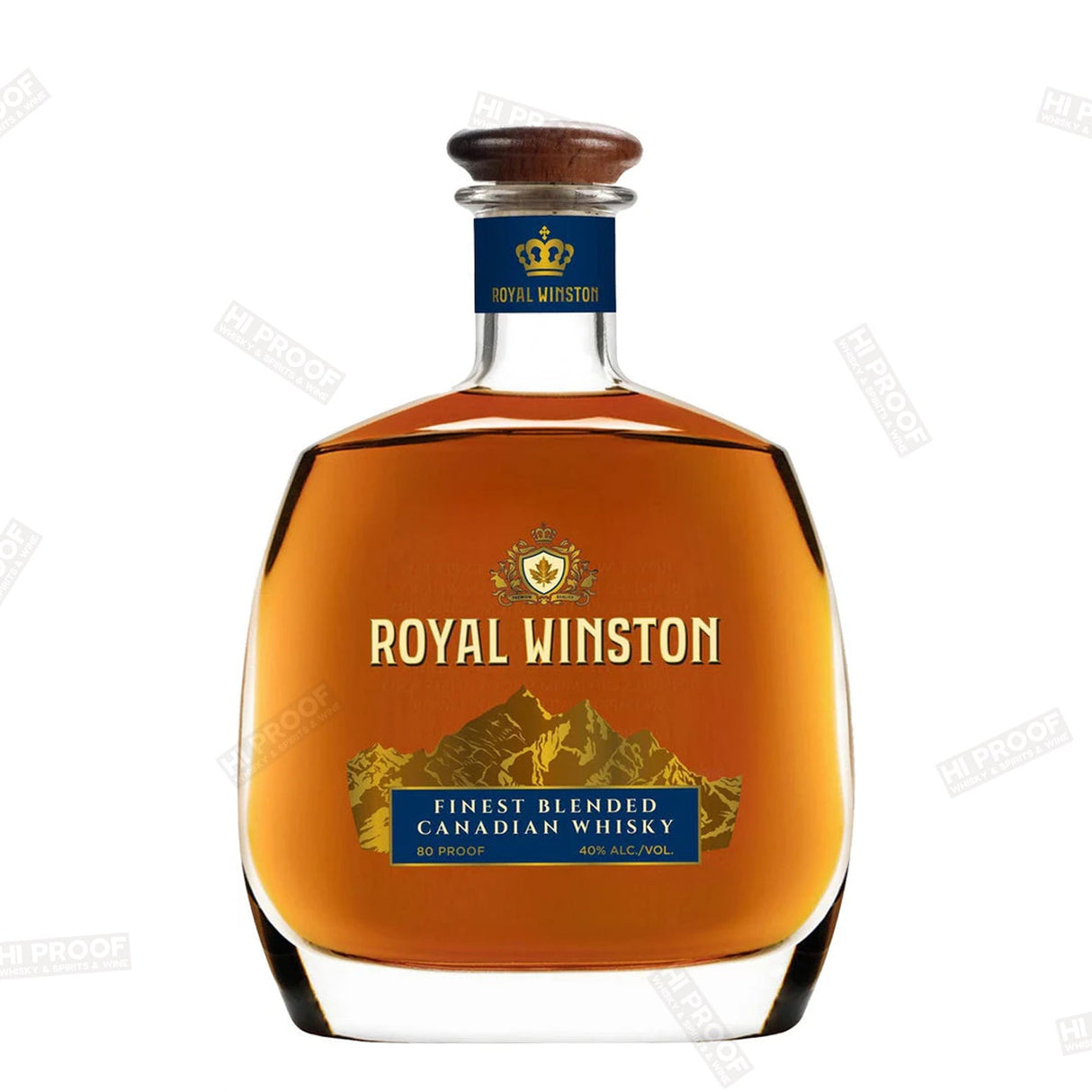 Royal Winston Finest Blended Canadian Whisky 80 proof - Hi Proof - Royal Winston