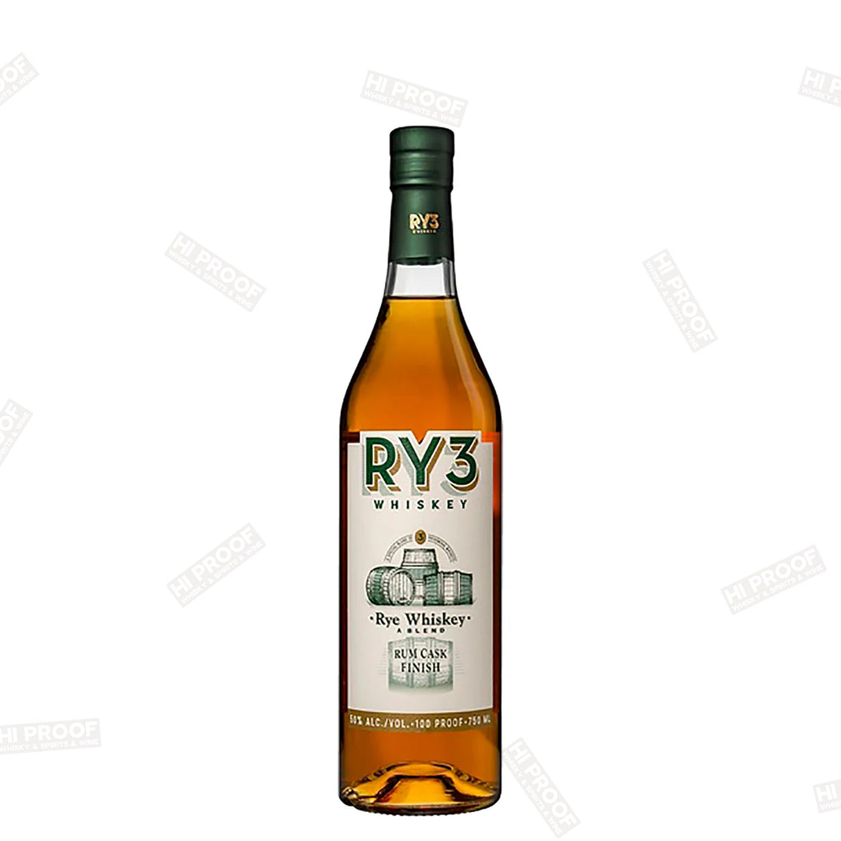 Ry3 Rye Rum Cask Finish 100Proof 750ml - Hi Proof - Ry3