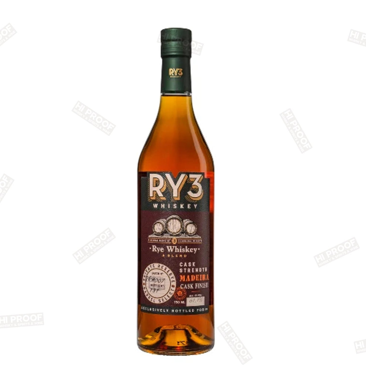 Ry3 Whiskey Madeira Cask Finish 750ml - Hi Proof - Ry3