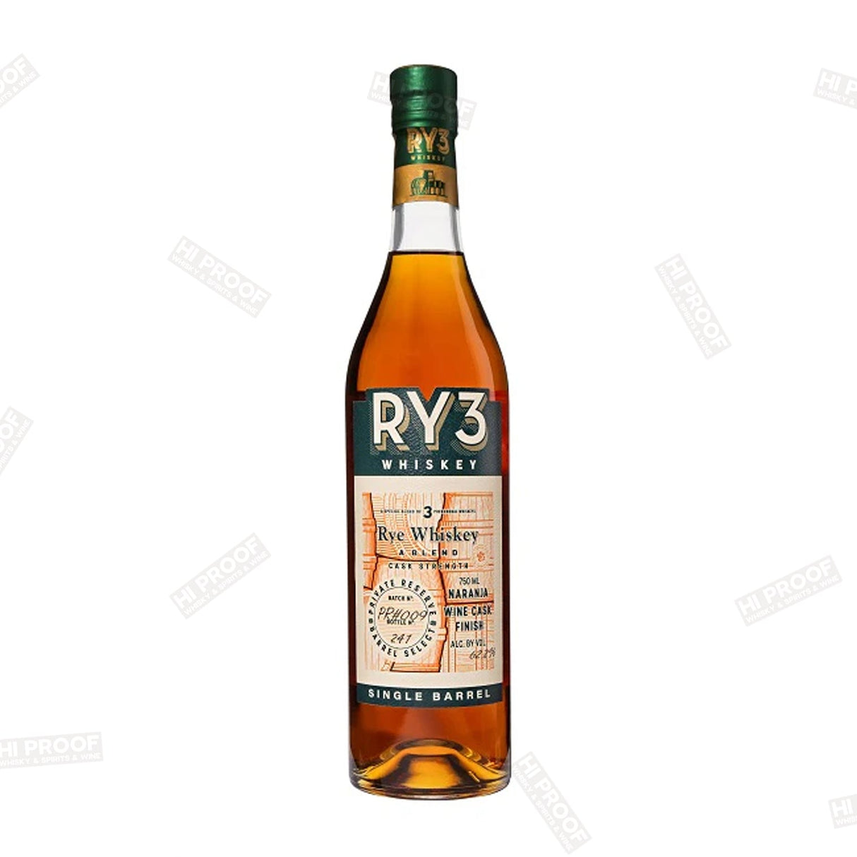 Ry3 Whiskey Naranja Wine Cask Finish 750ml - Hi Proof - Ry3