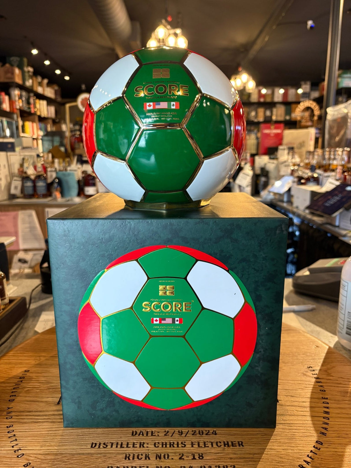 Score Reposado Tequila 2026 Limited Edition Mexico Soccer Ball 750ml - Hi Proof - Score