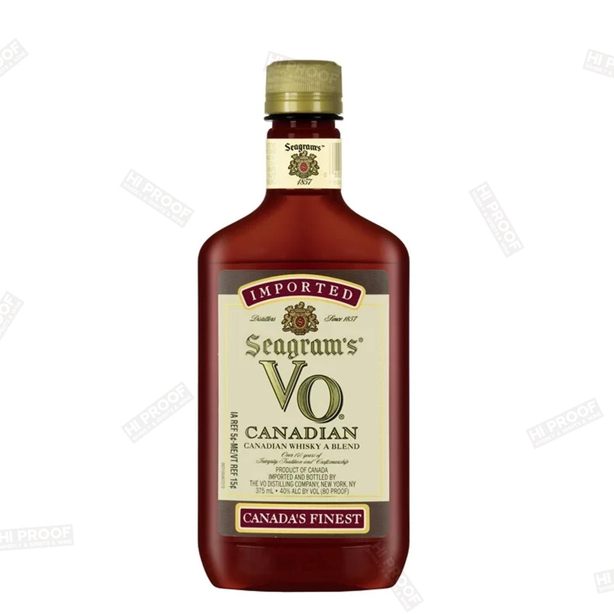 Seagram's V.O. Canadian Whisky, 375ml 80 Proof - Hi Proof - Seagram's