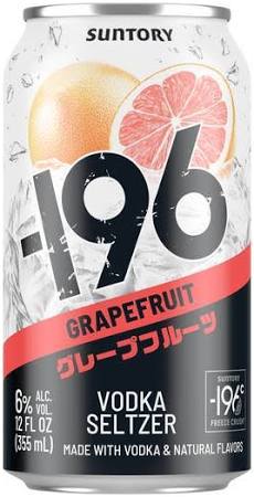 Suntory -196 Vodka Cocktail Seltzer Grapefruit 4/Pk 355ml
