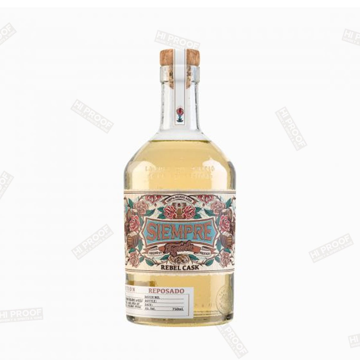Siempre Tequila Rebel Cask New American Oak Single Barrel 750ml - Hi Proof - SIEMPRE