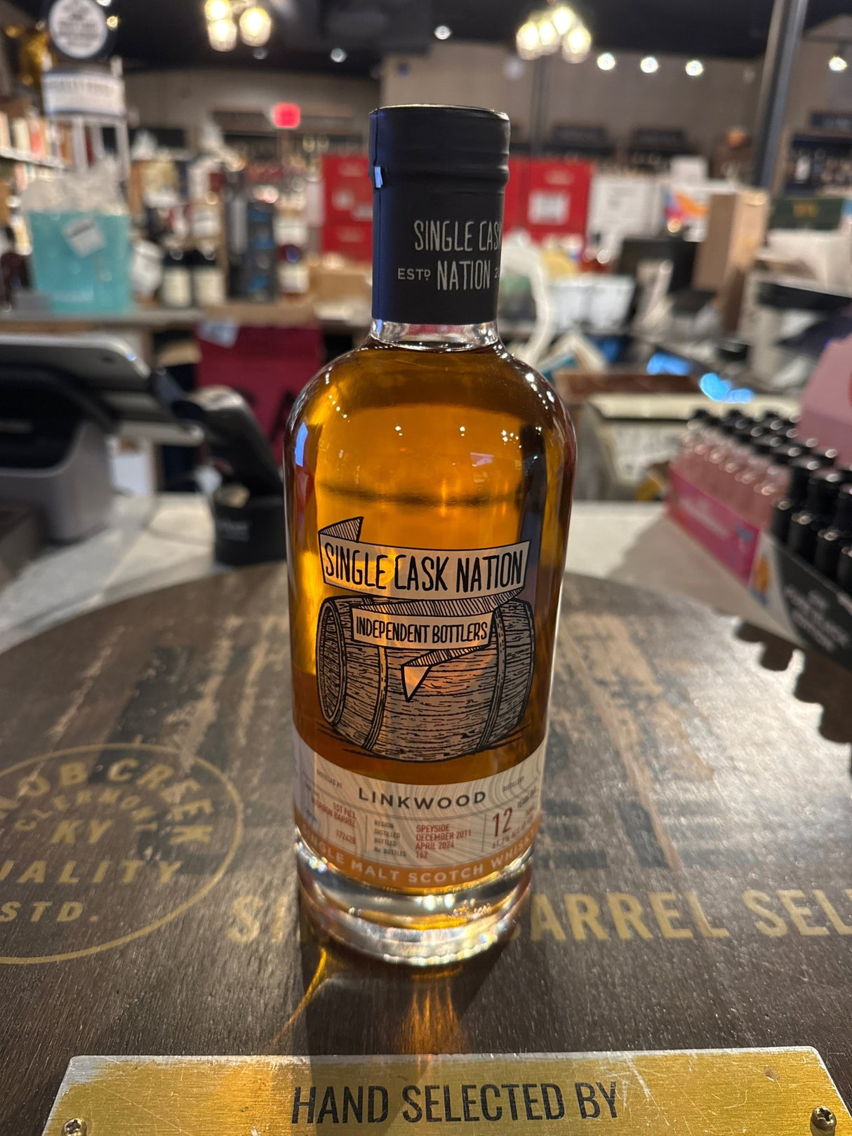 Single Cask Nation Linkwood 2011 12 year 1st fill Bourbon Cask 172428 - 750 ml 61.2% alc - Hi Proof - Linkwood