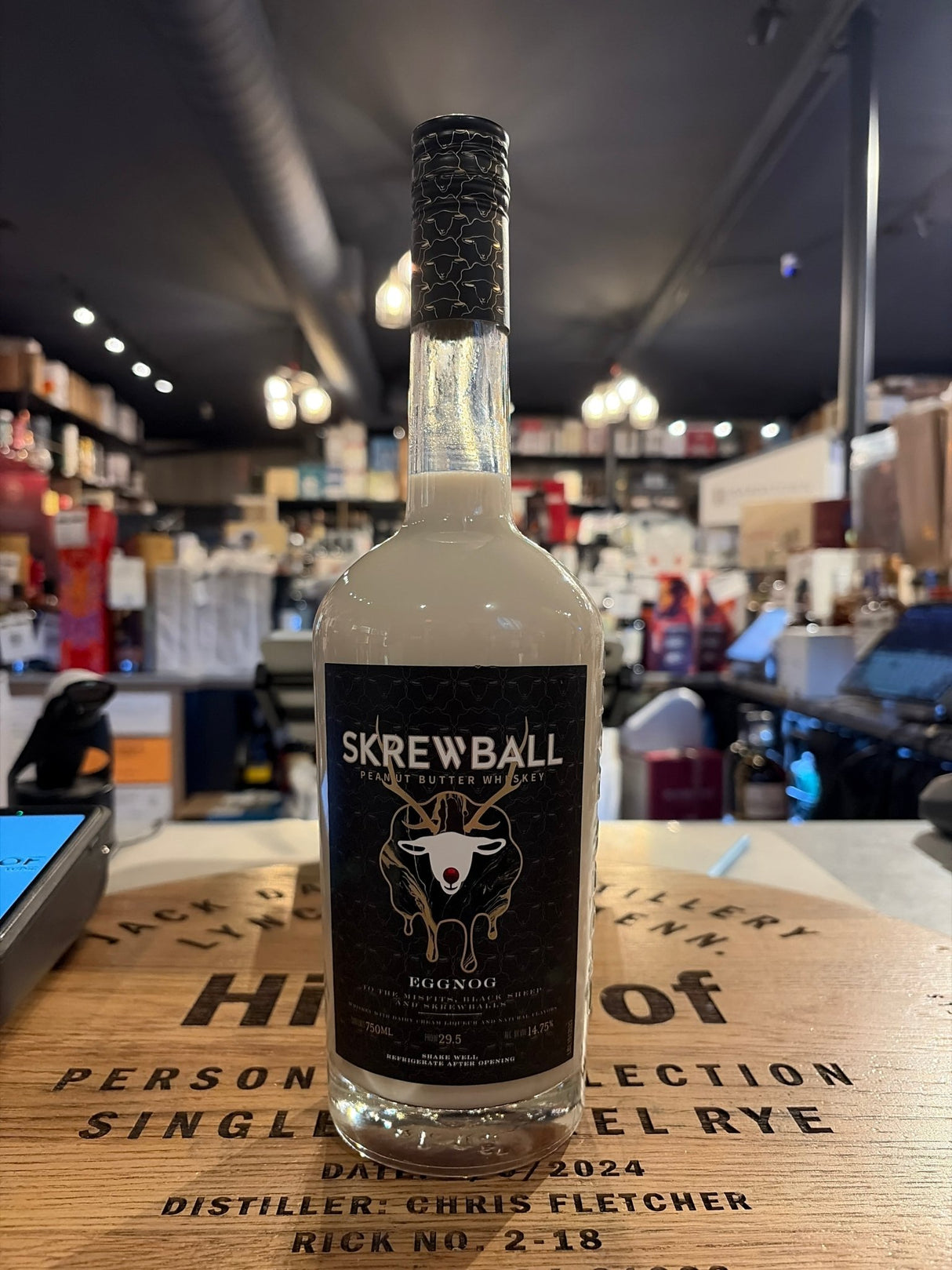 SKREWBALL PEANUT BUTTER WHISKEY EGGNOG 750ML - Hi Proof - Skrewball
