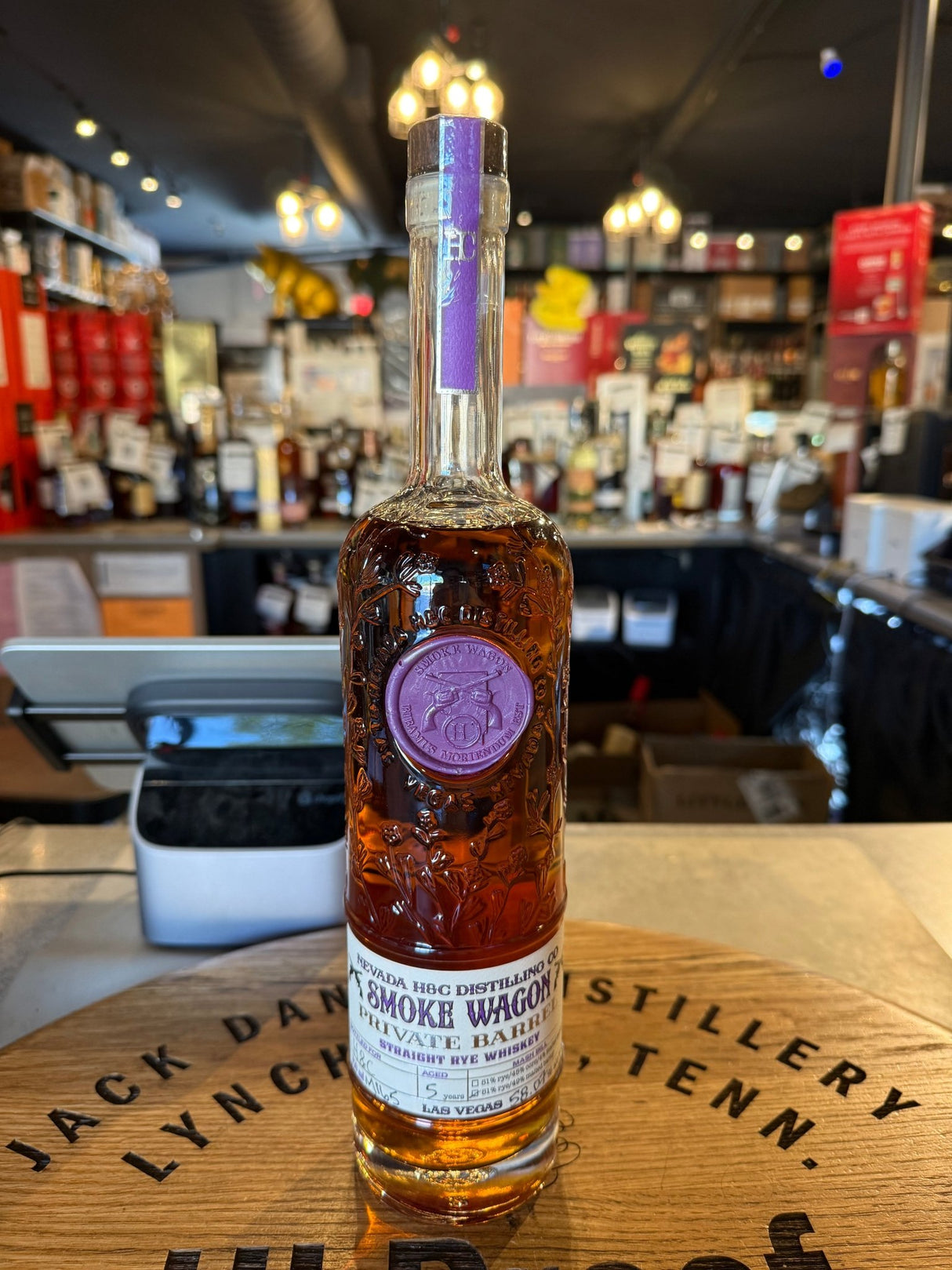 Smoke Wagon Private Barrel 5 Year Straight Rye Whiskey 58.07% Alc 750mL - Hi Proof - Smoke Wagon