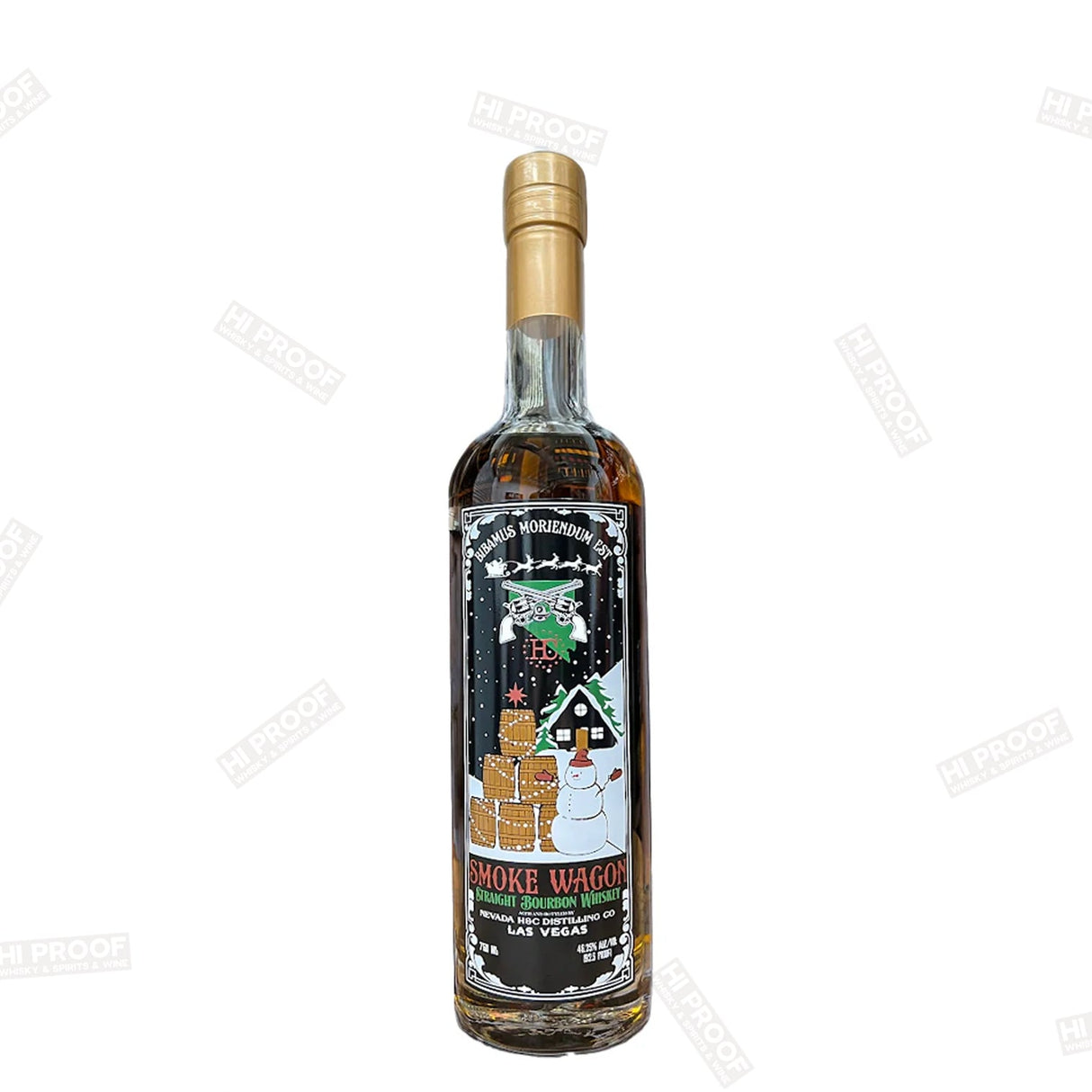 Smoke Wagon Straight Bourbon Whiskey Christmas Edition 2024 - Hi Proof - Smoke Wagon