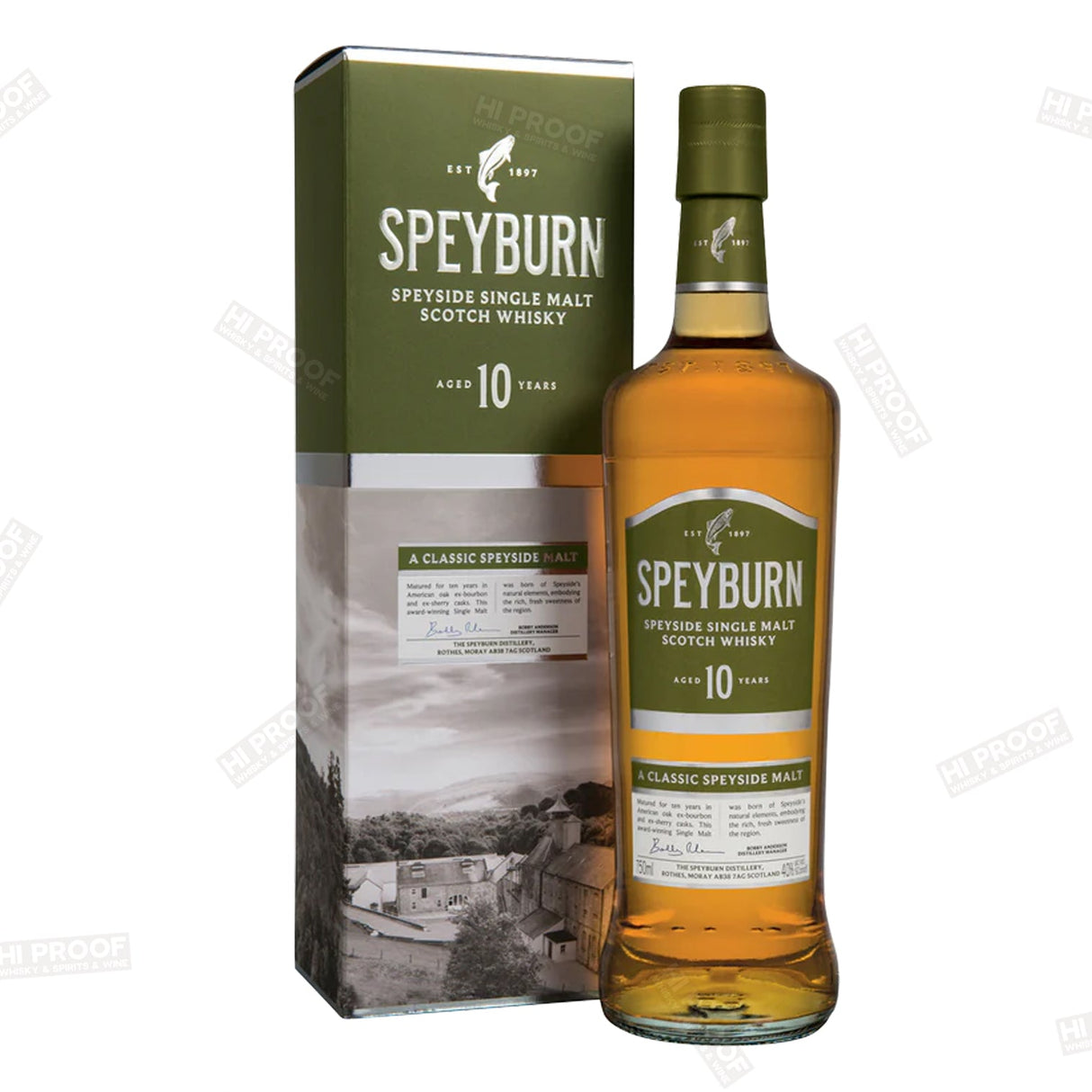 Speyburn 10 Year Old Single Malt Scotch Whisky - Hi Proof - SPEYBURN