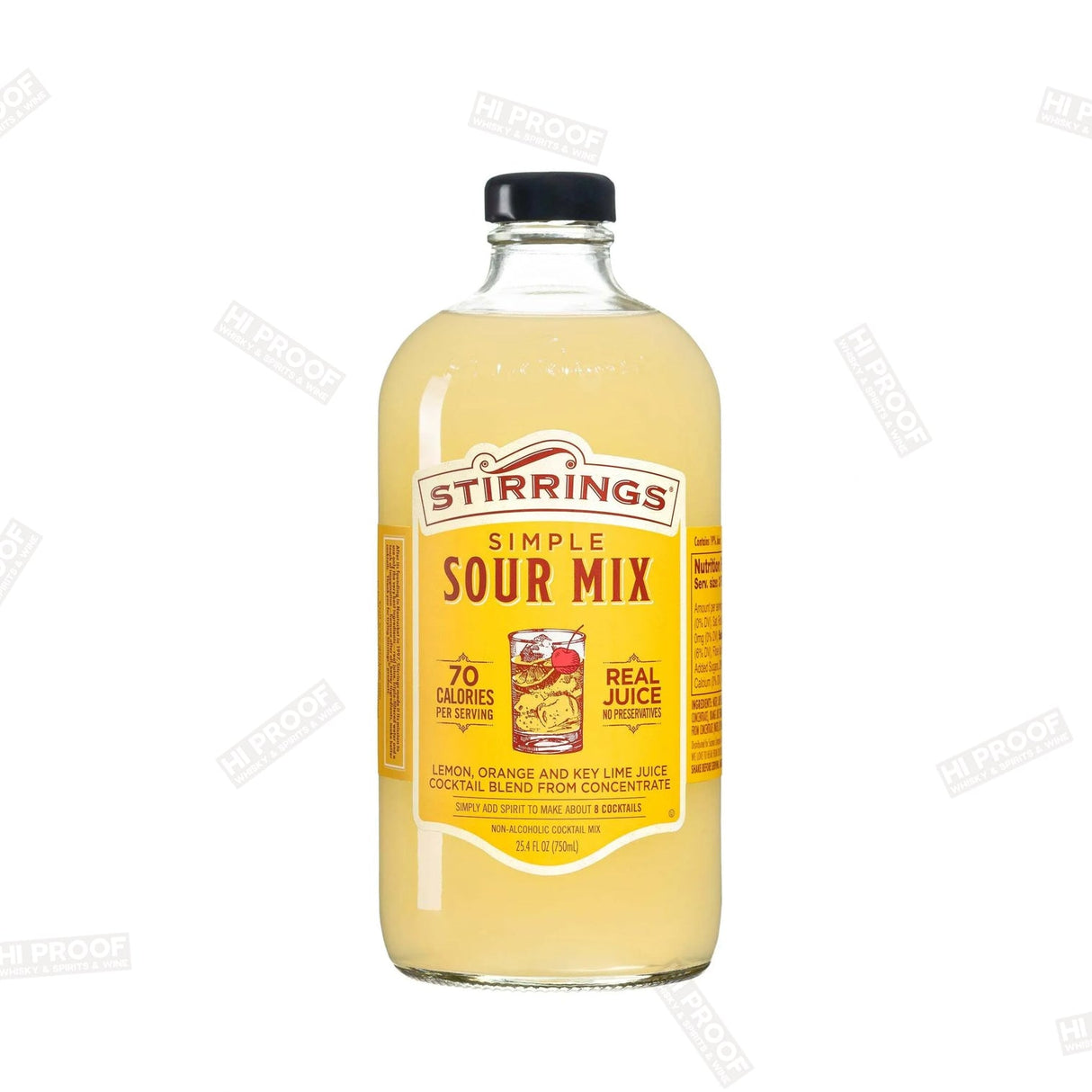 Stirrings Coocktail Mixer Sour Mix 750ml - Hi Proof - Stirrings