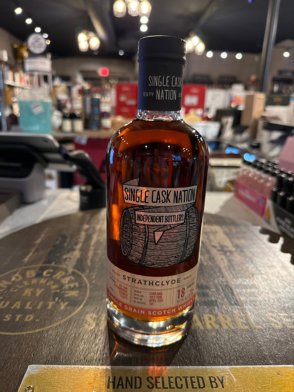 Strathclyde 2005 18 year Cask 152673 American Oak STR 750 ml 59.9% alc - Hi Proof - Strathclyde