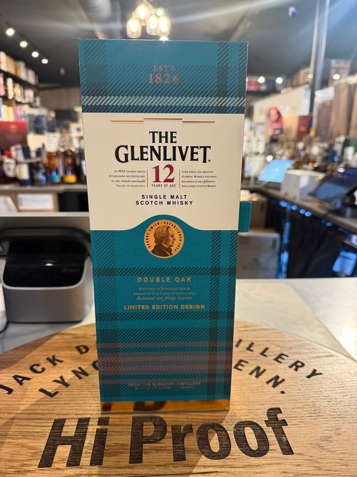 The Glenlivet 12 year Double Oak Single Malt Scotch Whisky Limited Edition Design 750mL - Hi Proof - Glenlivet
