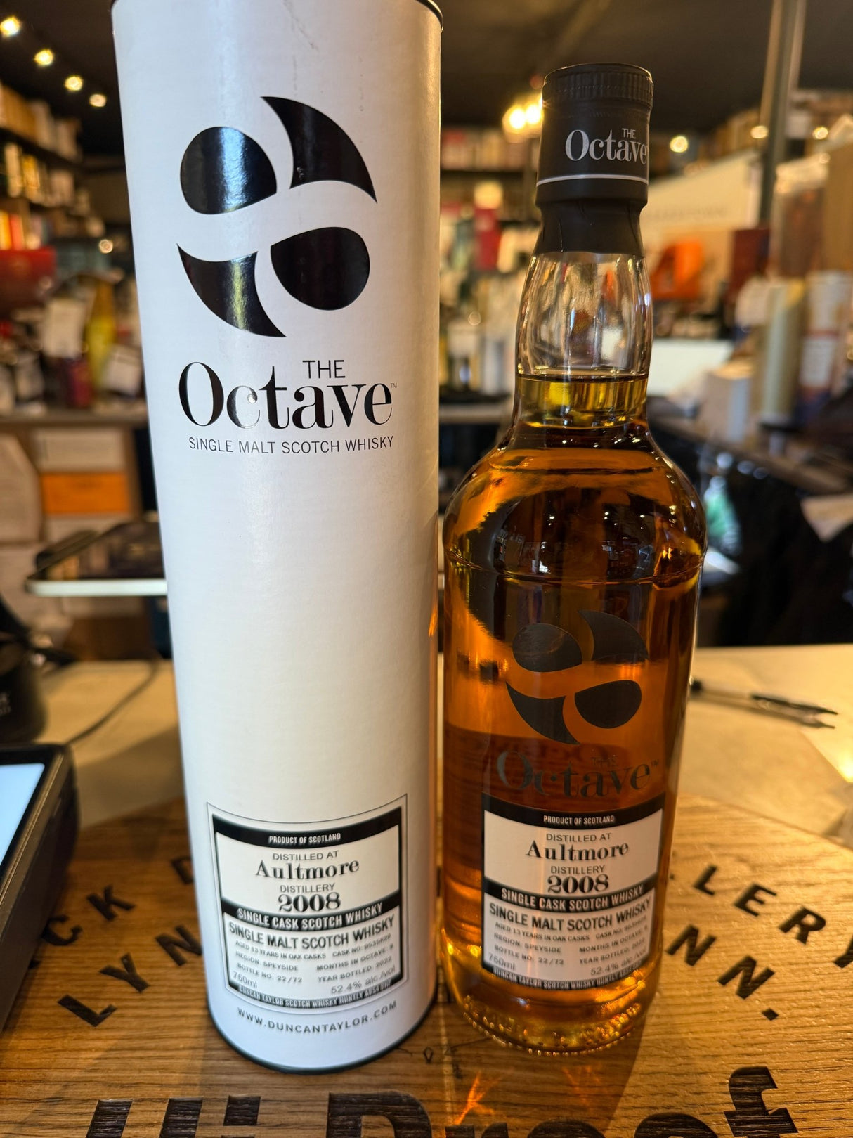 The Octave Aultmore 2008 13 years cask 9535629 52.4% Single Cask Scotch Whisky 750mL - Hi Proof - The Octave