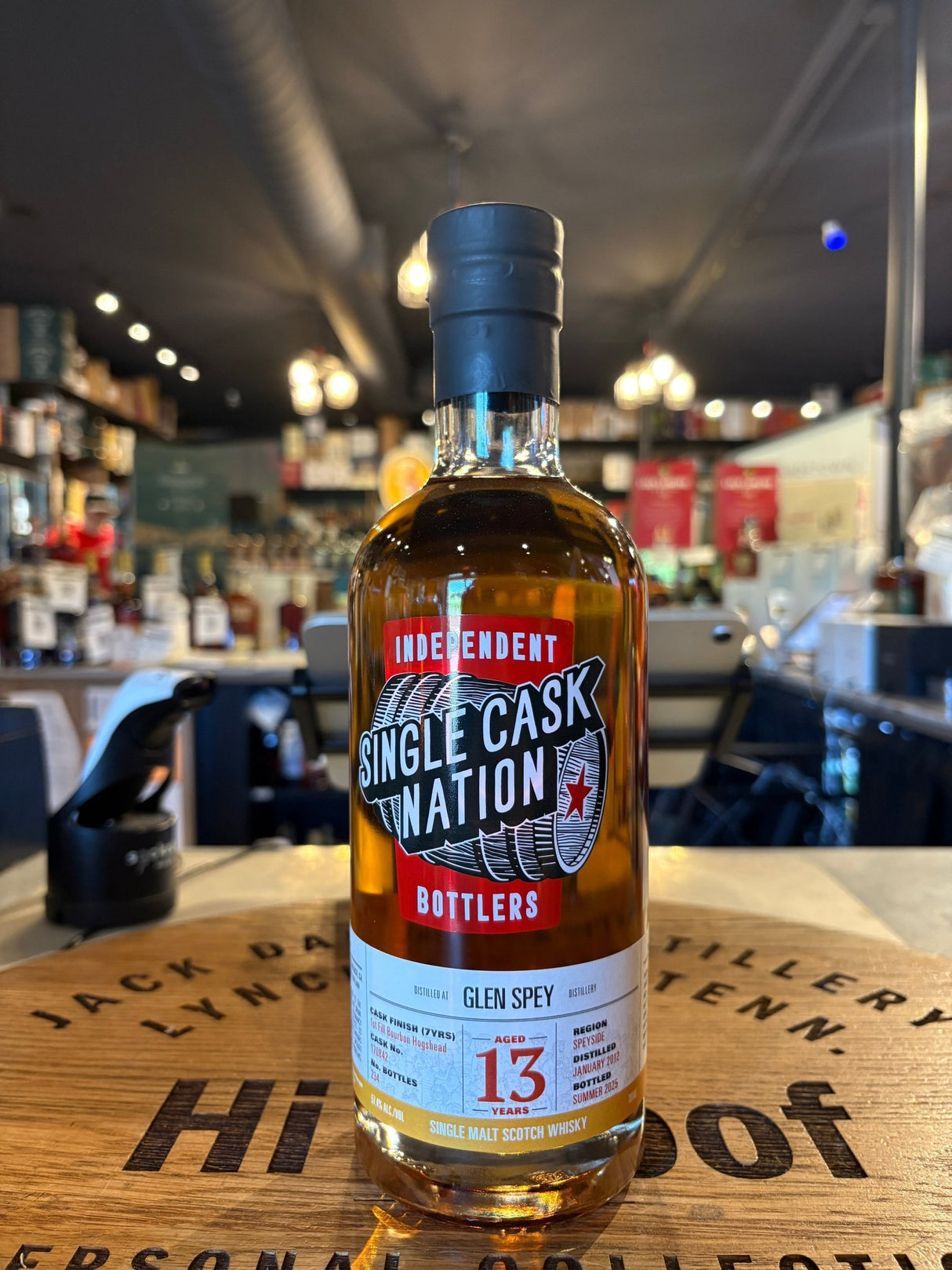 The Single Cask Nation Glen Spey 13 Years 57.4% Alc Single Malt Scotch Whisky 700mL - Hi Proof - The Single Cask Nation