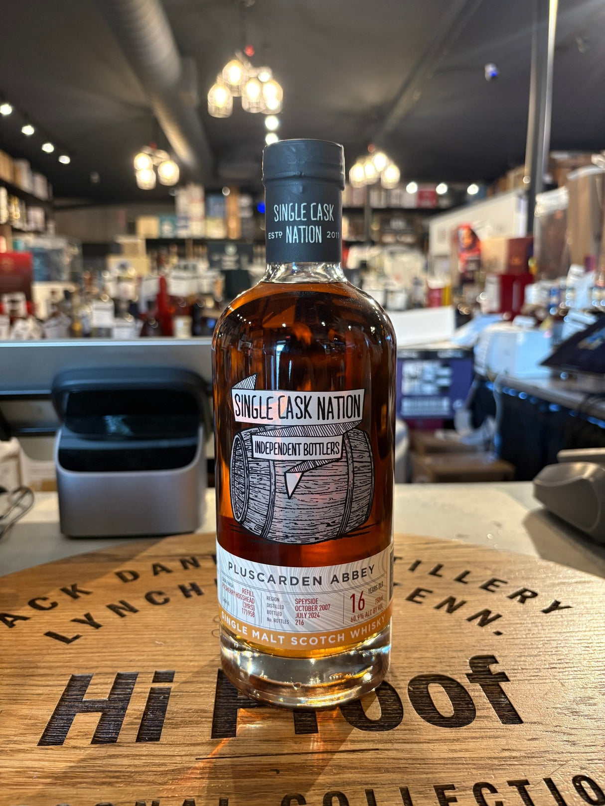 The Single Cask Nation Pluscarden Abbey 16 Year Cask 171958 60.9 % Alc 750mL - Hi Proof - The Single Cask Nation