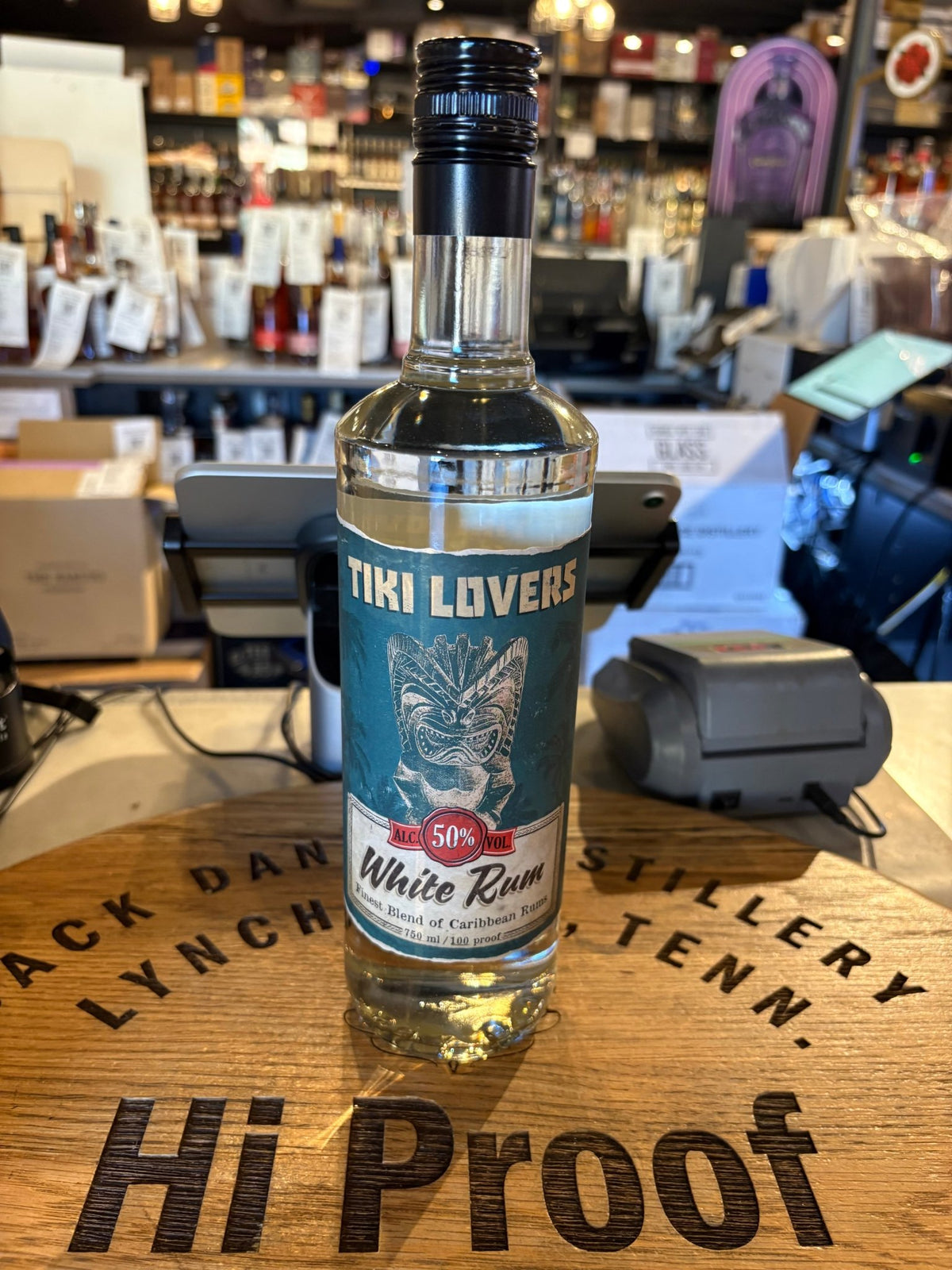 Tiki Lovers White Rum 100 Proof 750ml | Caribbean White Rum - Hi Proof - Tiki Lovers