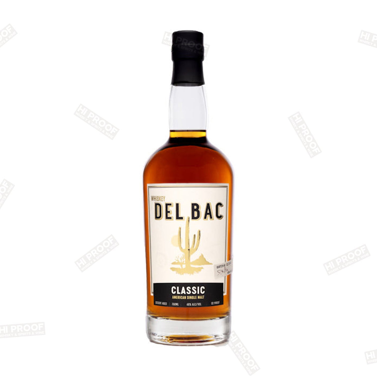 Whiskey Del Bac Classic Unsmoked American Single Malt Whiskey 750ml - Hi Proof - Whiskey Del Bac