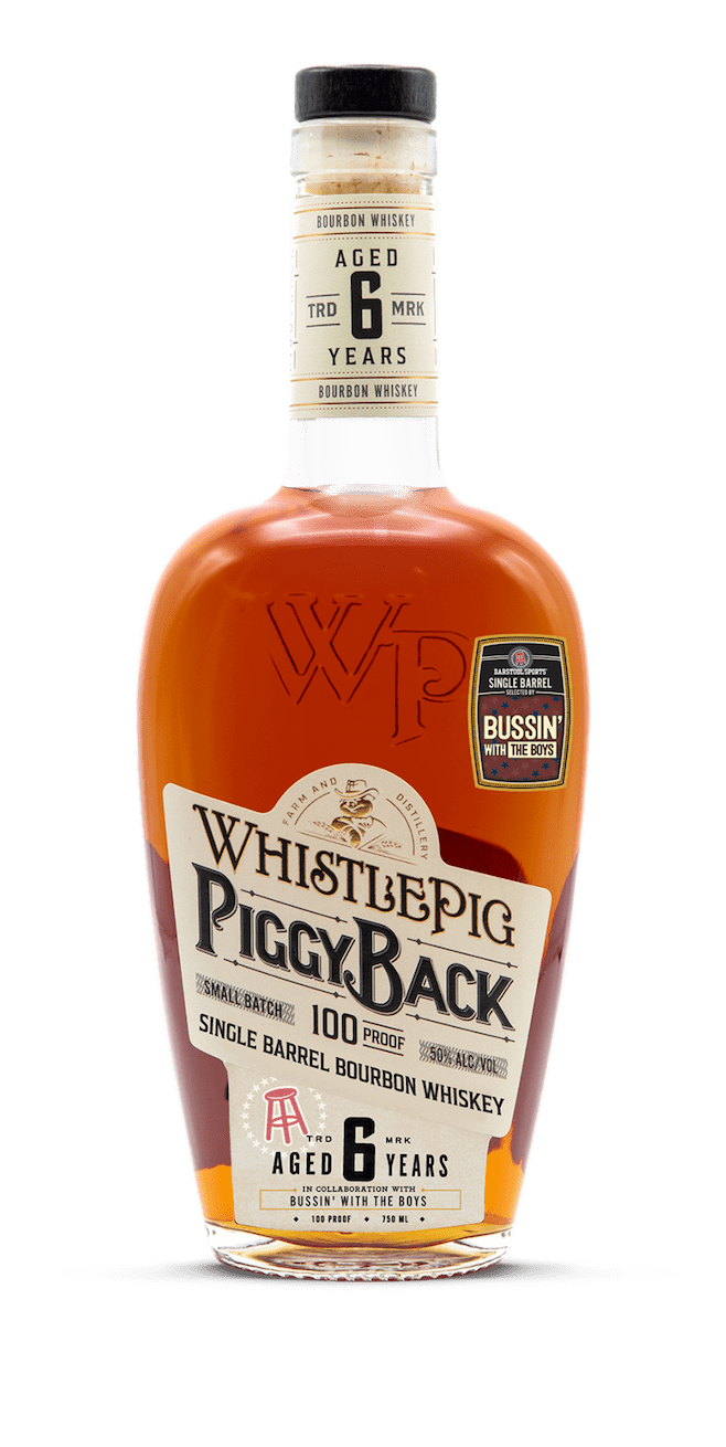WhistlePig Barstool Sports Barrel Pick PiggyBack 6 Year Bourbon 100 proof - Hi Proof - WhistlePig