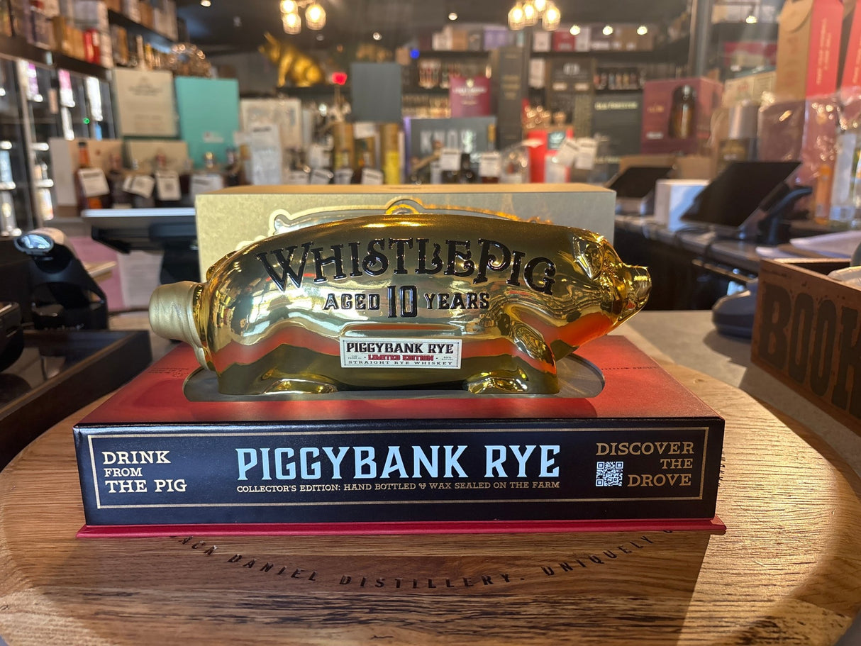 WhistlePig Limited Edition 10 Years Aged Piggybank Rye Gold Edition 1L - Hi Proof - WhistlePig