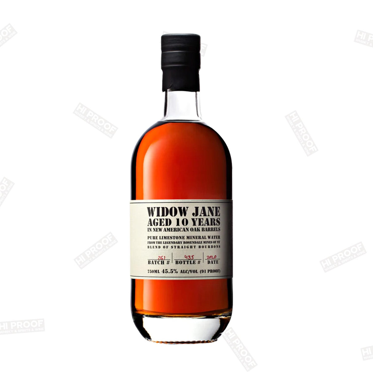 Widow Jane 10 Years Bourbon Whiskey 750ML - Hi Proof - Widow Jane
