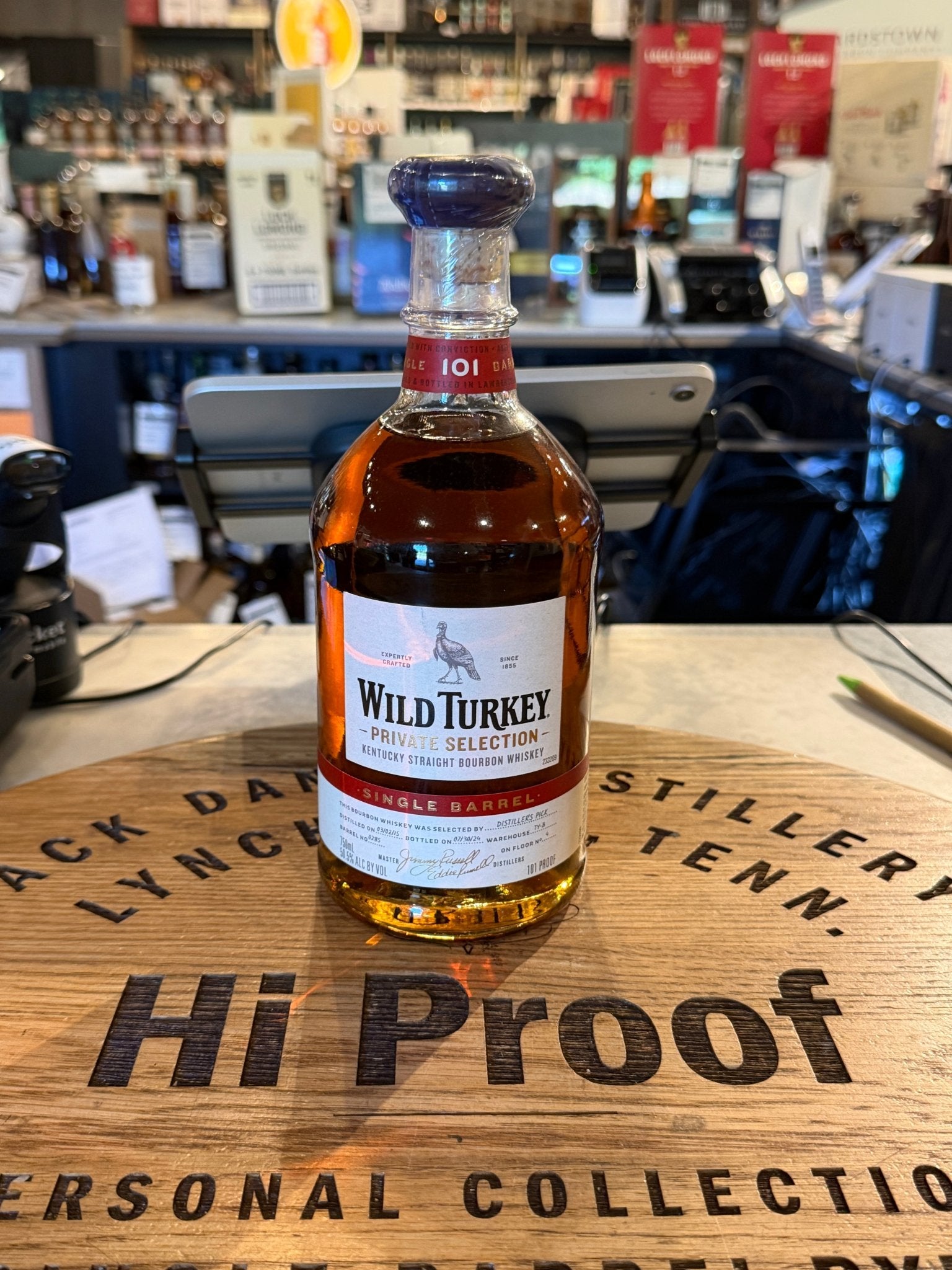 Wild Turkey Single Barrel #0285 101 Proof 9Y – Hi Proof