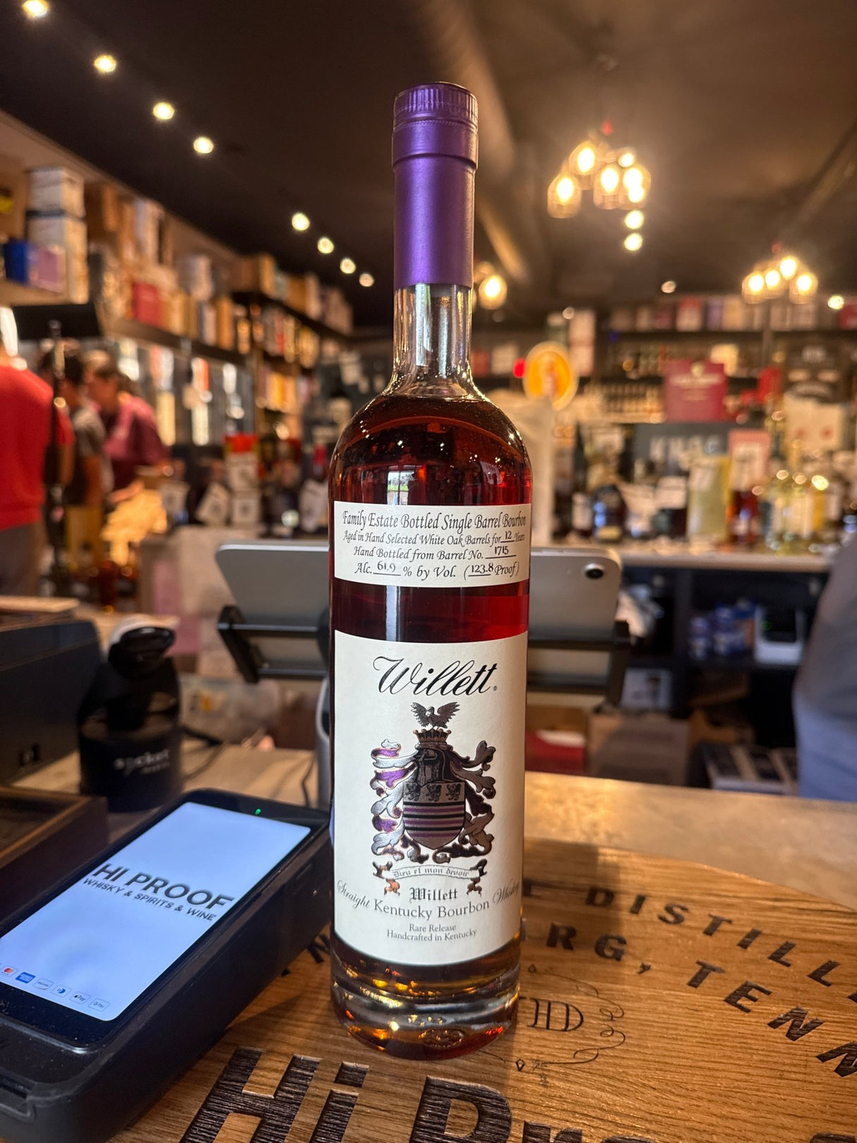 Willett Family Estate 12 Year Barrel 1715 123.8 Proof 750mL - Hi Proof - Willett