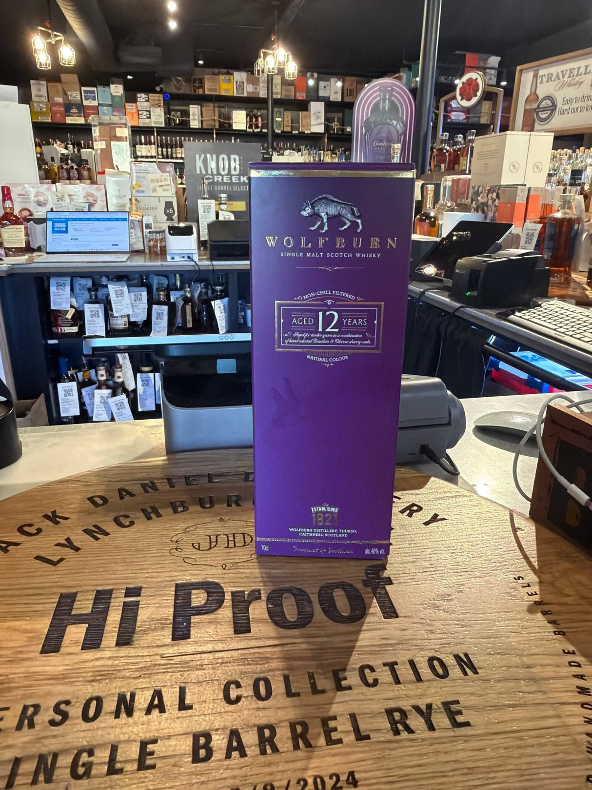 Wolfburn 12 Year Single Malt Scotch Whisky 46% Alc 700ml - Hi Proof - Wolfburn