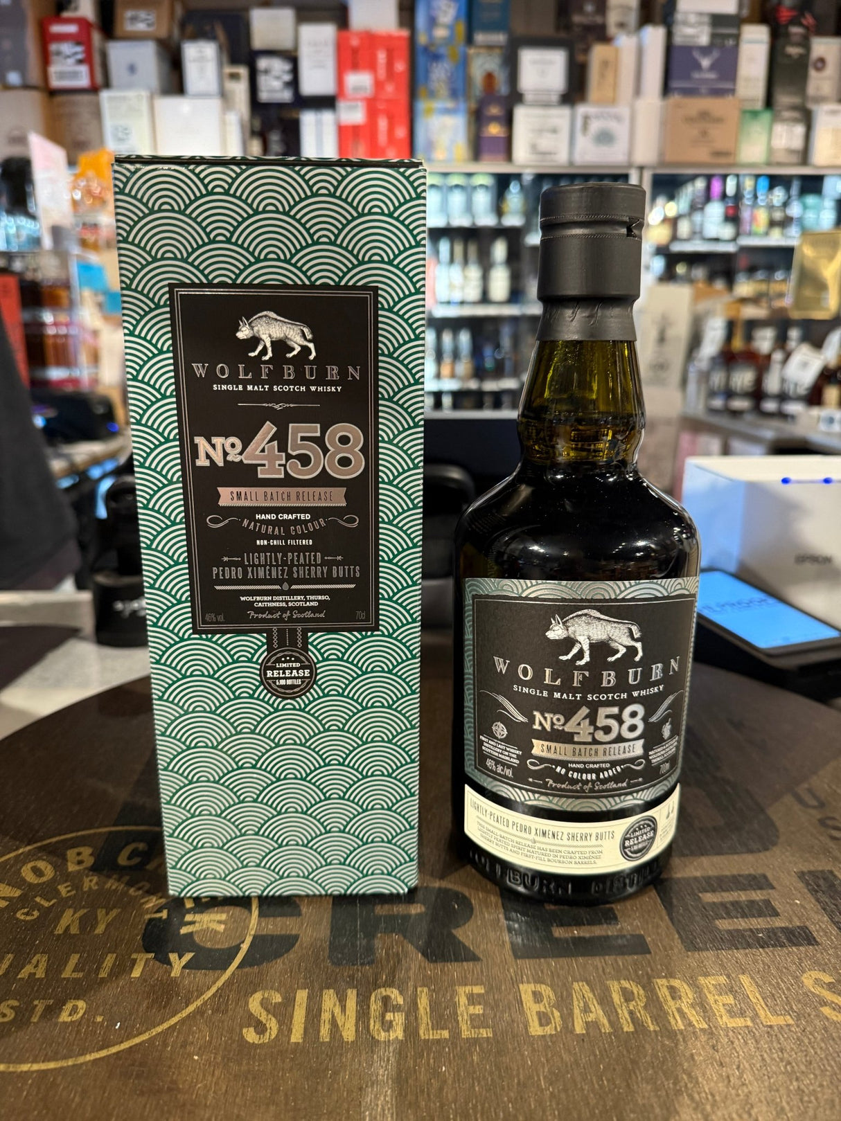 Wolfburn No.458 Small Batch 46% Alc 700ml - Hi Proof - Wolfburn