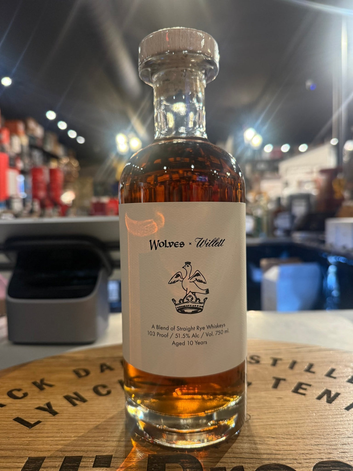 Wolves x Willett Collabo 10 Year Rye Whisky Batch3 103 Proof 750mL - Hi Proof - Wolves x Willett