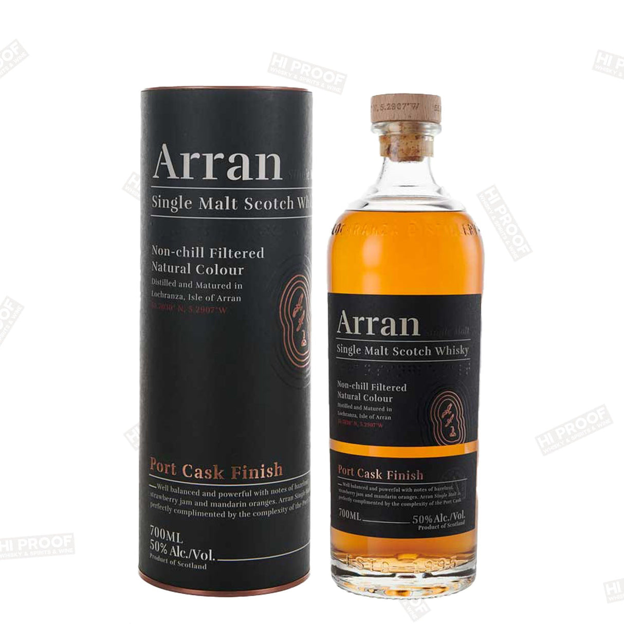 ARRAN PORT CASK FINISH SINGLE MALT SCOTCH 700ML - Hi Proof - Arran
