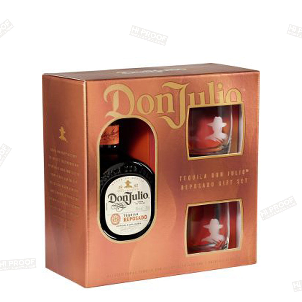 Don Julio Reposado Tequila 2 Cocktail Glasses Set - Hi Proof - Donjulio