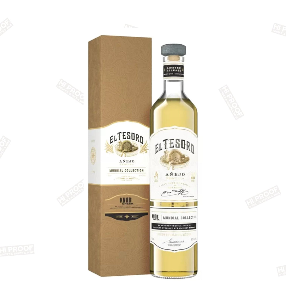 El Tesoro Anejo Mundial Collection Knob Creek Rye Edition 750 ML - Hi Proof - El Tesoro