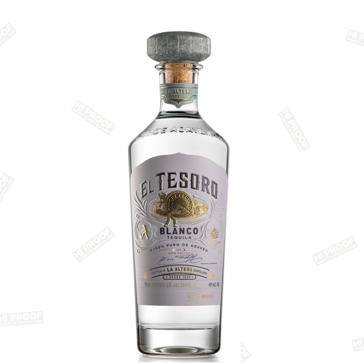 El Tesoro Blanco Tequila 750ml - Hi Proof - El Tesoro