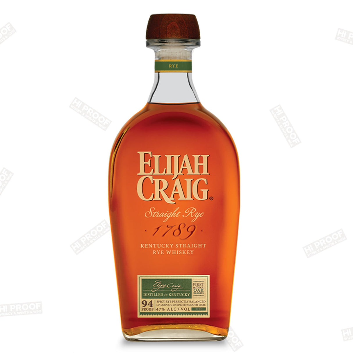 ELIJAH CRAIG STRAIGHT RYE 1.75L - Hi Proof - Elijah craig
