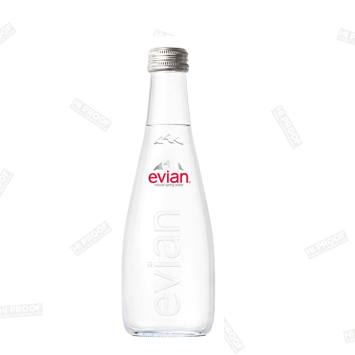 Evian Pure Natural Spring Water (Single, 330 mL, Bottled) - Hi Proof - Evian