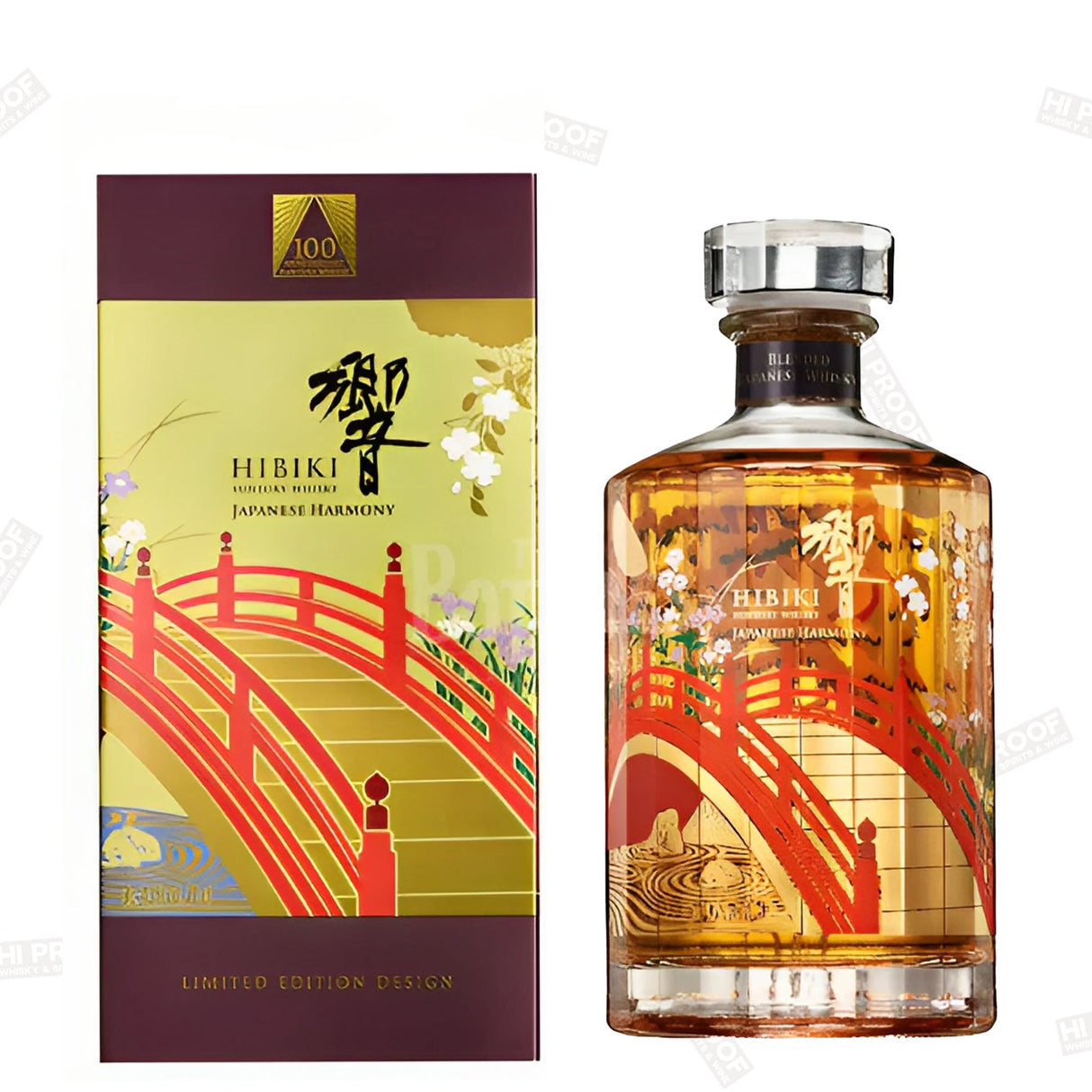 Hibiki Japanese Harmony 100th Limited Edition 750 ML - Hi Proof - Suntory