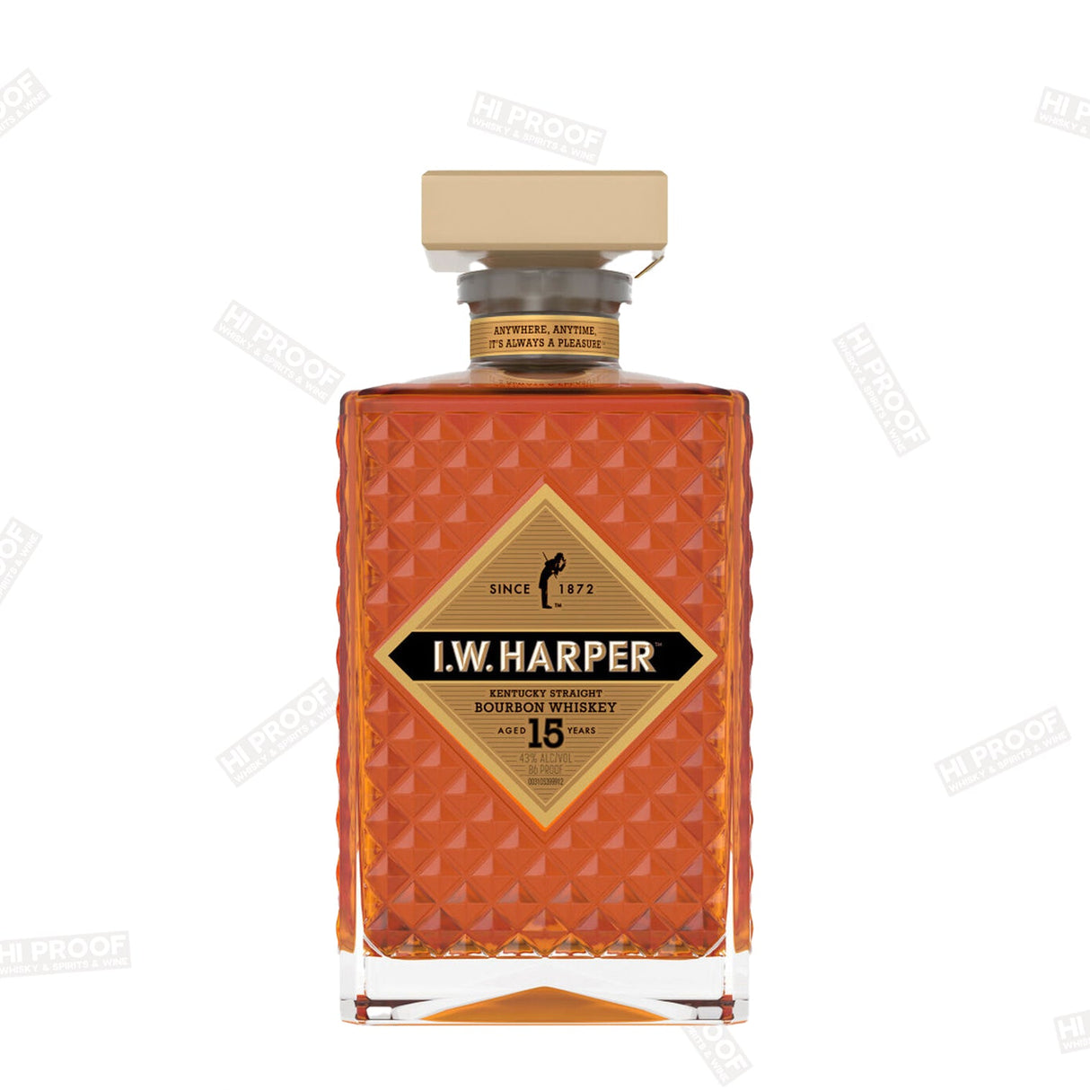 I.W. Harper 15 Year Old Kentucky Straight Bourbon Whiskey - Hi Proof - I.W. Harper