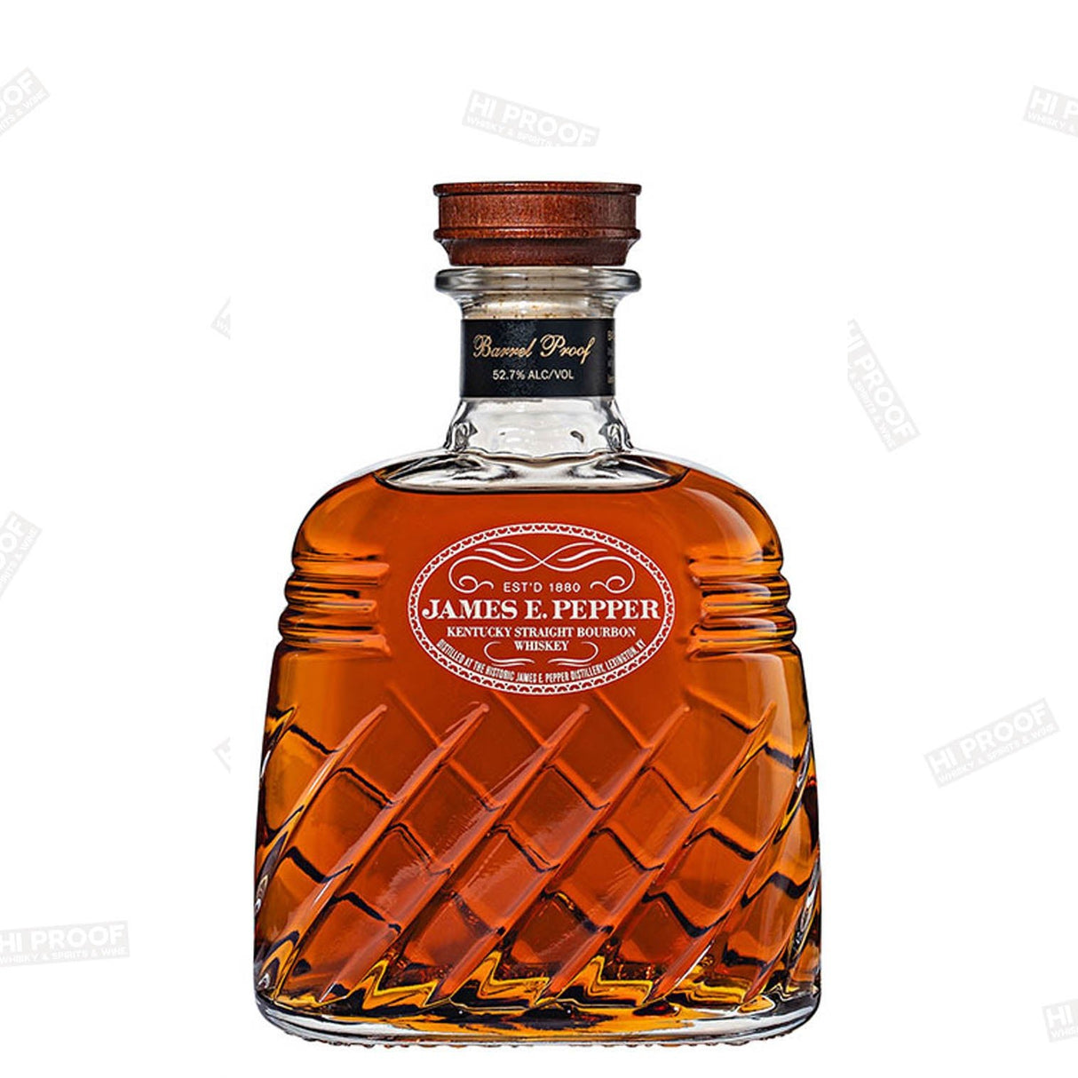 James E.Pepper Kentucky Straight Bourbon Whiskey Barrel Proof - Hi Proof - James pepper Distilling co