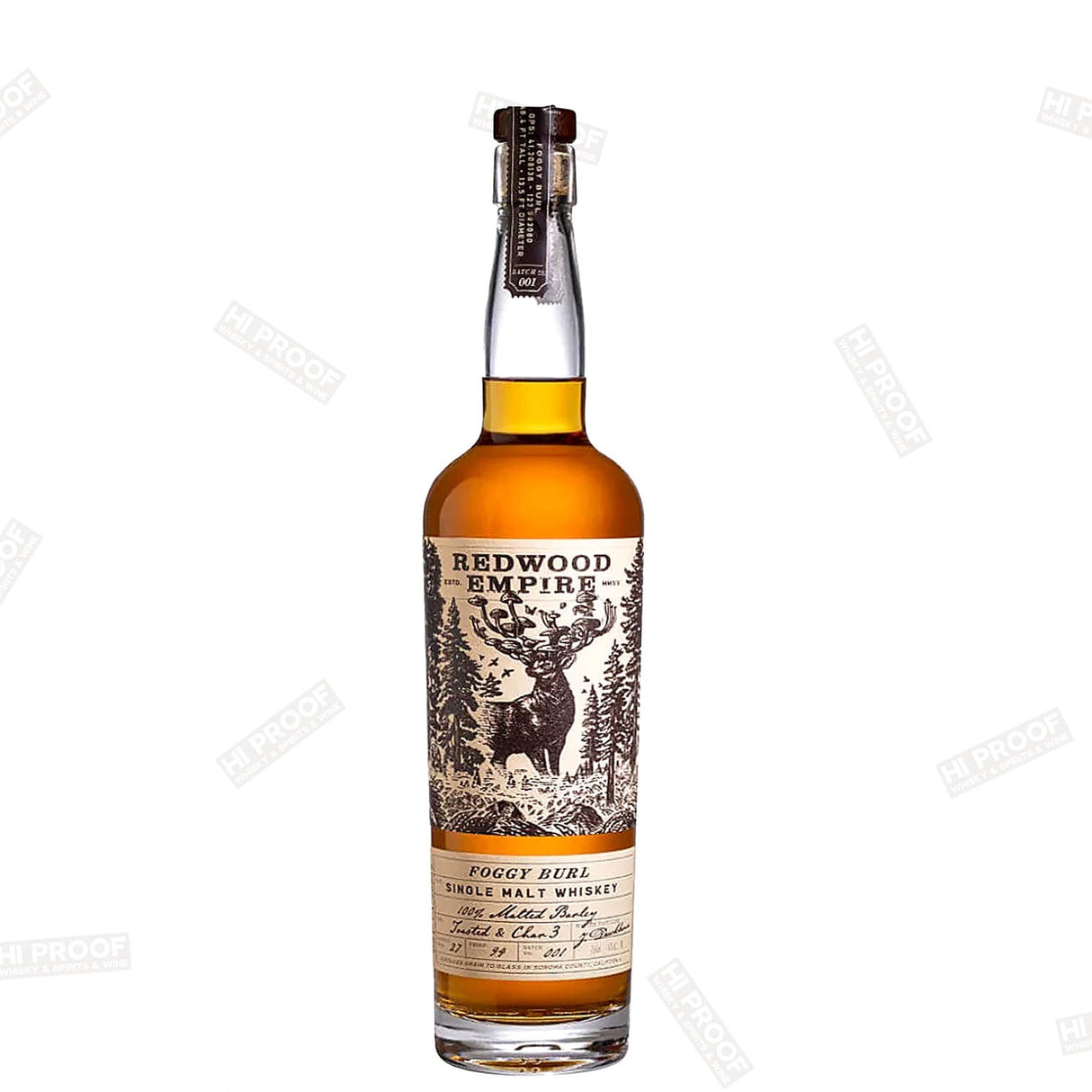 Redwood Empire Single Malt Whisky Foggy Burl 750ml - Hi Proof - Redwood Empire