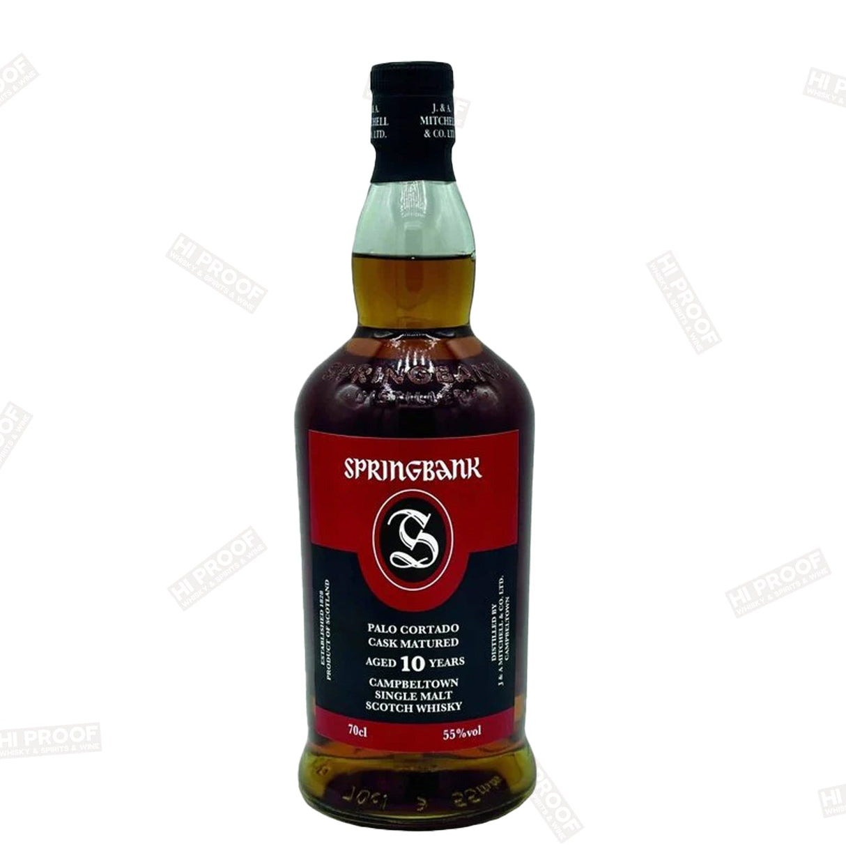 Springbank 10 Year Old Palo Cortado Cask Strength 110PF - Hi Proof - Spring bank