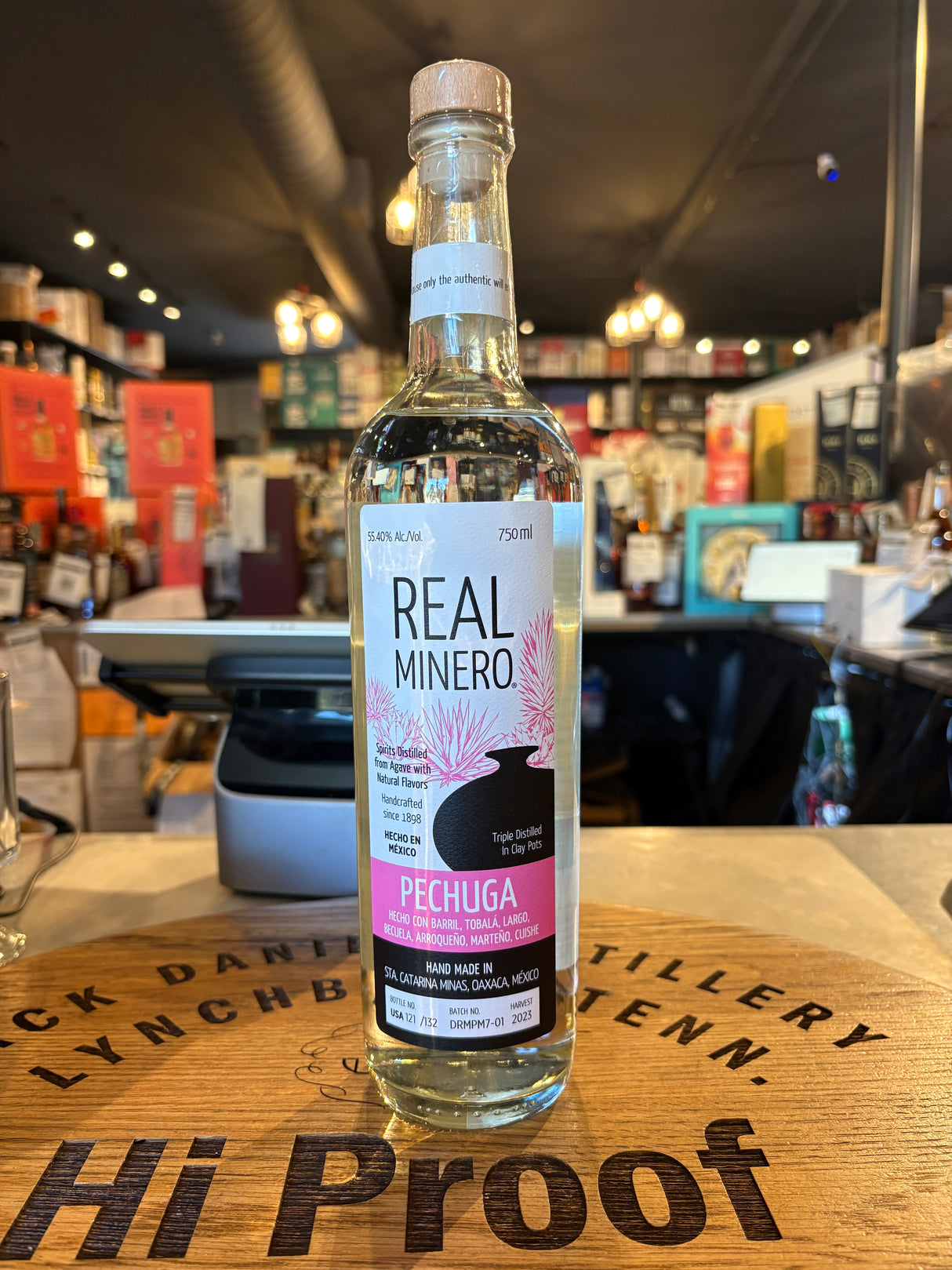 REAL MINERO PECHUGA 2023 110.8 Proof 750ML