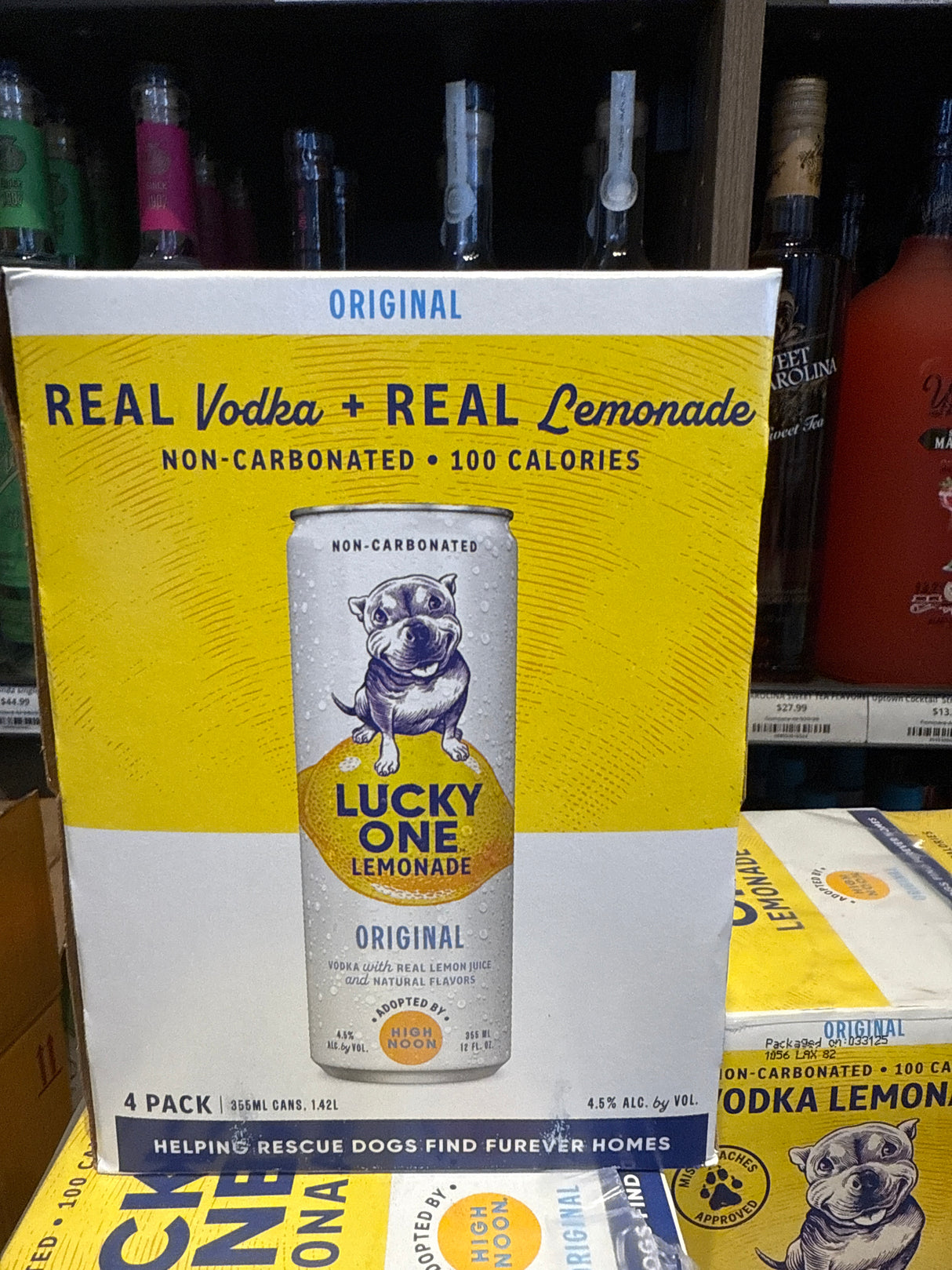 Lucky One Vodka Original Lemonade 12oz - 4 Pk