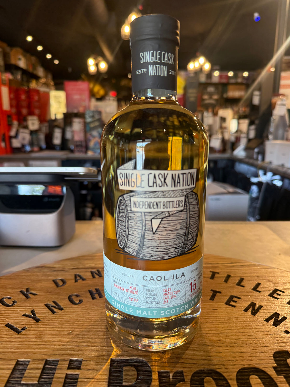 The Single Cask Nation Caol ILa 2009 15 Year Cask#181342 57 % Alc 750mL