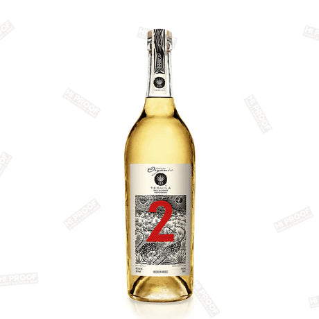 123 Organic Tequila #2 Reposado 750ml bottle - premium aged tequila with smooth amber color and rich flavor