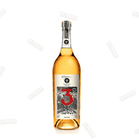 123 Organic Tequila #3 Anejo 750ml bottle - premium aged organic tequila with rich amber color and smooth finish