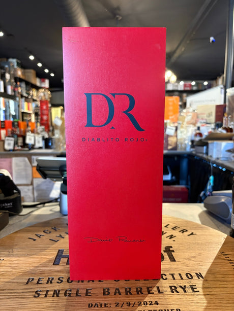 123 Organic Tequila Extra Añejo Diablito RoJo 750ml bottle with premium red label and aged tequila branding