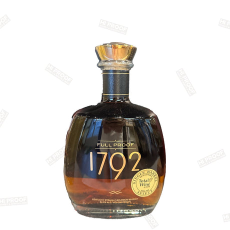 1792 Full Proof Barrel #9808 750ml bourbon whiskey bottle on white background