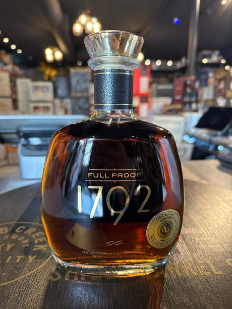 1792 Full Proof Single Barrel #614 125 proof bourbon whiskey 750ml bottle on white background