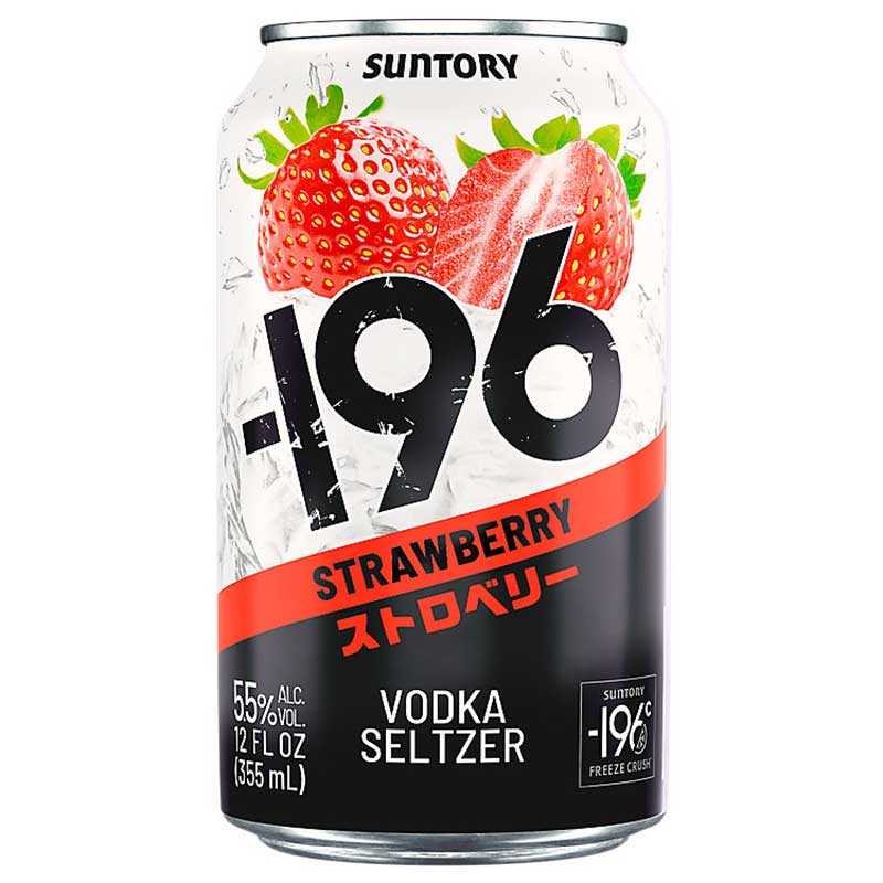 Suntory 196 STRAWBERRY VODKA SELTZER 355MLx4PK